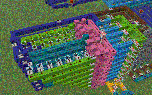 A similar combination of mirror image circuits, but with a bypass line